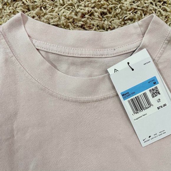 Nike Men’s Sportswear Max 90 Long Sleeve T-Shirt Pink DZ3080-699, Size Medium - Picture 3 of 7